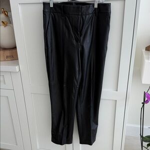 Sleek Black Faux Leather Pants